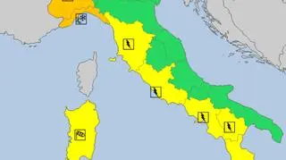 Ostrzeżenia meteorologiczne we Włoszech (meteoalarm.eu)