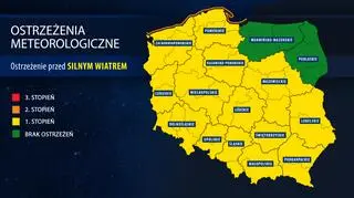 Ostrzeżenia przed silnym wiatrem (IMGW)