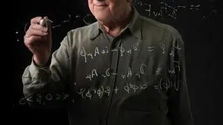 Peter Higgs w ośrodku CERN