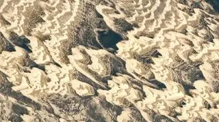 Piaskowe formacje u wybrzeży Brazylii (NASA/JSC Gateway to Astronaut Photography of Earth)