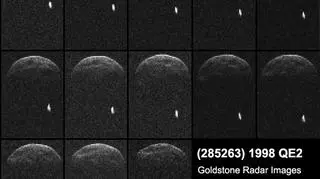 Pierwsze radarowe zdjęcia asteroidy 1998 QE2 z okresu około 2 godzin