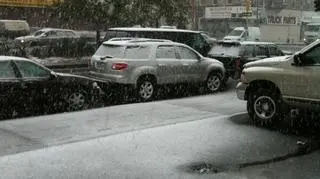 Pierwszy śnieg w Nowym Jorku (Kontakt 24/Dorus)