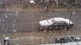 Pierwszy śnieg w Nowym Jorku (Kontakt 24/Karolina)
