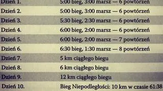 Plan treningowy dla początkujących