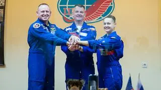 Podstawowa załoga Soyuz TMA-14M przed startem