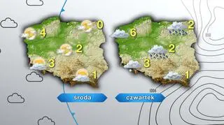 Pogoda na środę i czwartek
