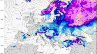 Pokrywa śnieżna do 18 stycznia (ClimateReanalyzer.org)