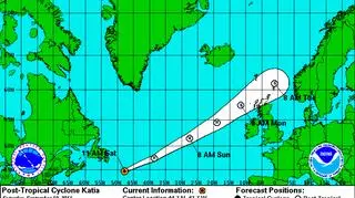 Położenia Katii w najbliższych dniach (NOAA/NHC)