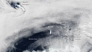 Położenie góry lodowej B-15T 23 września 2018 roku (NASA)