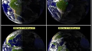 Położenie terminatora podczas równonocy i przesileń