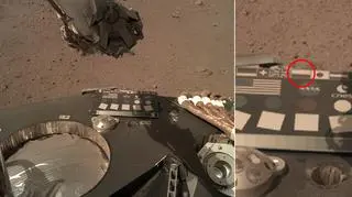Polska flaga na Marsie (Fot. NASA)