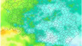 Porównanie średniej dobowej temperatury zimą dla dekady 2021-2030 do dekady 2011-2020 według scenariusza RCP8.5 (klimada2.ios.gov.pl)