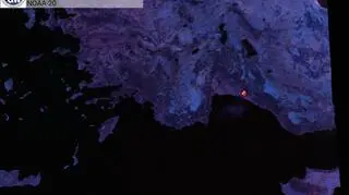 Pożar w Turcji. Zdjęcie satelitarne z 28 lipca (NOAA-20, IMGW-PIB)