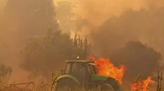 Pożary w Katalonii (PAP/EPA)