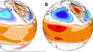 Poziom opadów w epoce przemysłowej i teraz (źródło: Climate Change Institute)