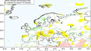 Prawdopodobieństwo odchylenia od normy opadów (IRI)