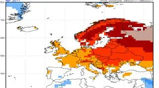 Prognoza anomalii temperatury w kwietniu (NOAA)