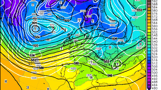 Prognoza baryczna na 18 grudnia według modelu GFS/wetter3