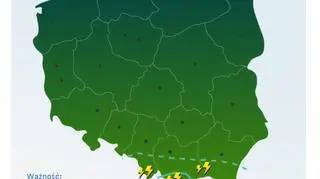 Prognoza burz na piątek