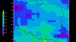 Prognoza indeksu UV dla pochmurnego nieba
