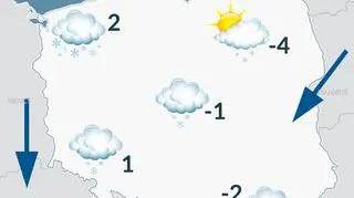 Prognoza na pierwszy dzień Świąt (25.12)