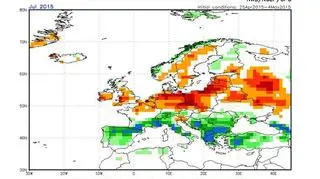 Prognoza odchylenia opadów w lipcu