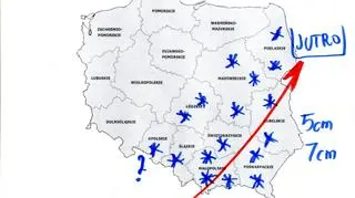 Prognoza opadów śniegu w Polsce