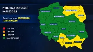 Prognoza ostrzeżeń IMGW na niedzielę