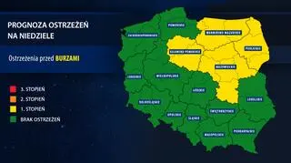 Prognoza ostrzeżeń IMGW na niedzielę