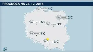 Prognoza pogody na Boże Narodzenie