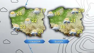 Prognoza pogody na czwartek i piątek