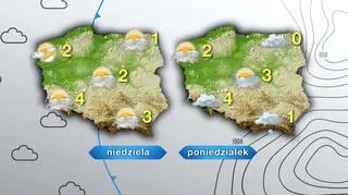 Prognoza pogody na niedzielę i poniedziałek