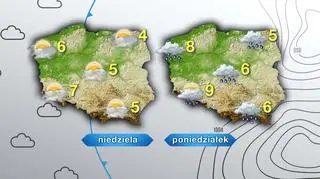 Prognoza pogody na niedzielę i poniedziałek