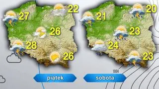 Prognoza pogody na piątek i sobotę