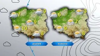 Prognoza pogody na piątek i sobotę