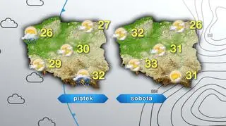 Prognoza pogody na piątek i sobotę