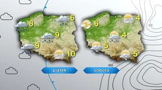 Prognoza pogody na piątek i sobotę