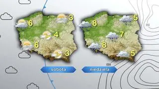 Prognoza pogody na sobotę i niedzielę