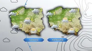 Prognoza pogody na sobotę i niedzielę