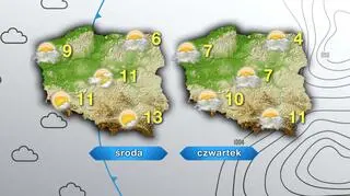 Prognoza pogody na środę i czwartek