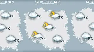 Prognoza pogody na sylwestra i Nowy Rok