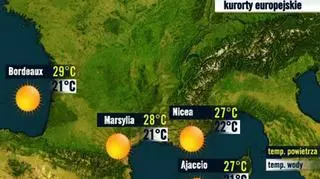 Prognoza pogody TVN Meteo dla kurortów we Francji, 3.10 