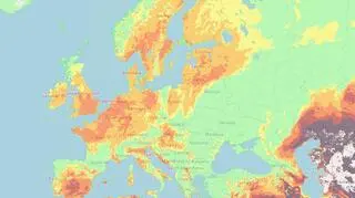 Prognoza ryzyka pożarowego w Europie (Global Wildfire Information System)