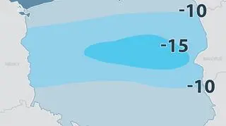 Prognoza temperatur na noc z 8 na 9 stycznia