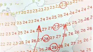 Prognoza temperatury na niedzielę