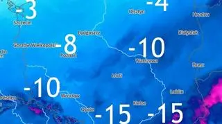 Prognoza temperatury na noc czwartek/piątek 