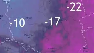 Prognoza temperatury na noc piątek/sobota
