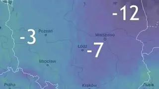 Prognoza temperatury na noc środa/czwartek