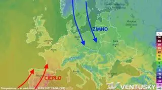 Prognoza temperatury na sobotę, 11 marca