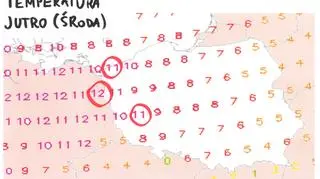 Prognoza temperatury na środę dla Polski